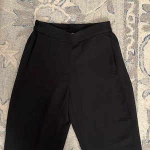 Perfect black elastic waist trousers